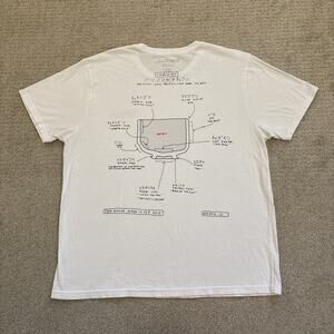Tom Sachs Chawan Tee NASA White T Shirt Short Sleeve Men’s Sz XL White